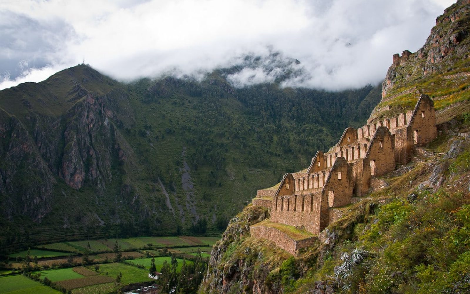 Inca Storehouses over Ollantaytambo
