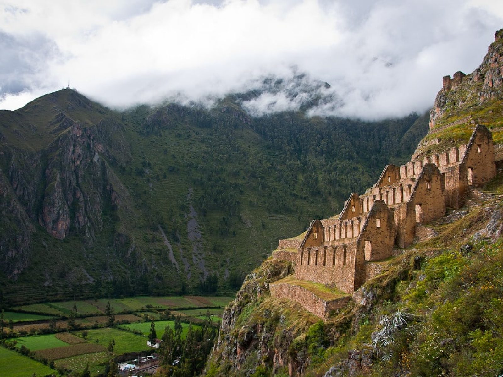 Inca Storehouses over Ollantaytambo